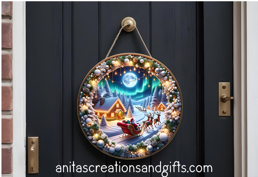 Santa Aurora Door Round
