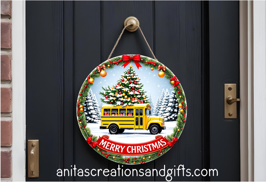 School Bus Door Round