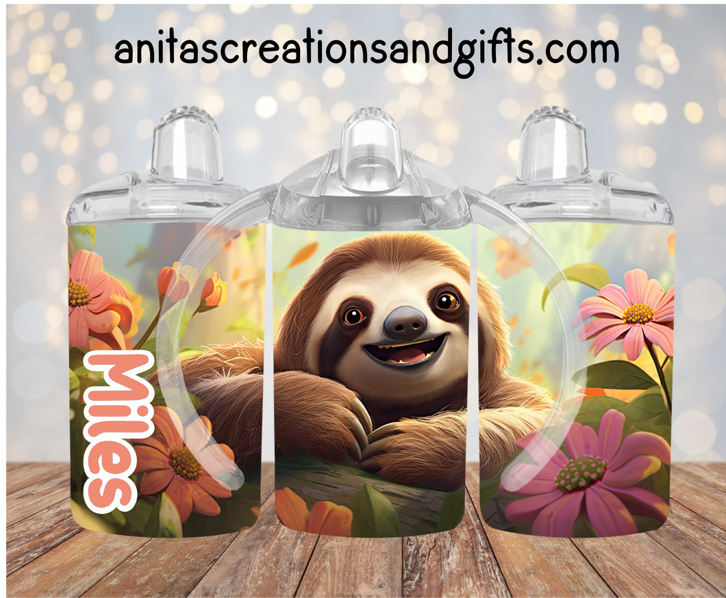 Sloth Kids Cup with or without name added