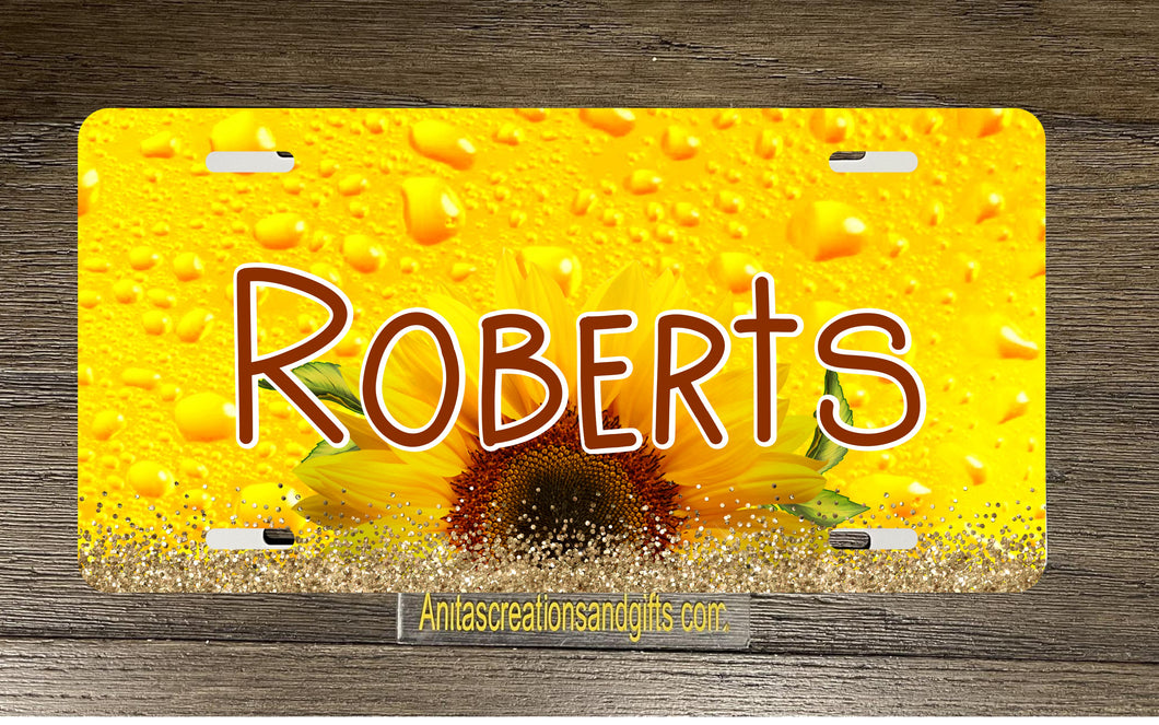 Sunflower License plate