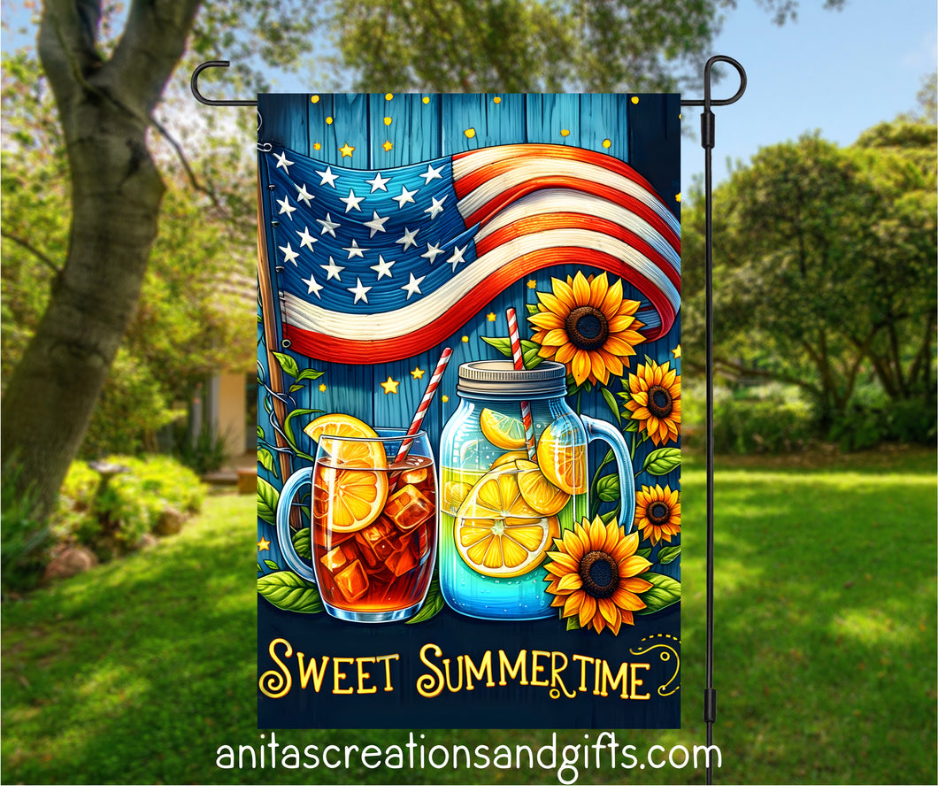 Sweet Summertime Garden Flag