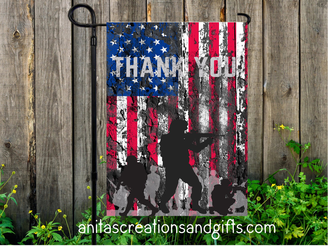 Thank you Veteran Garden Flag