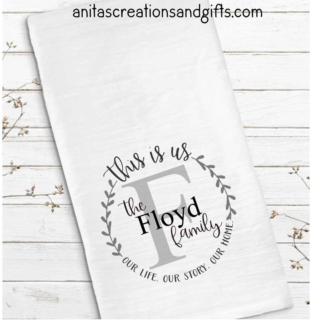 This is Us personalized Waffle Towel