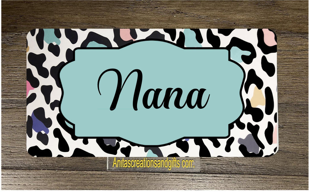 Cheetah personalized license plate