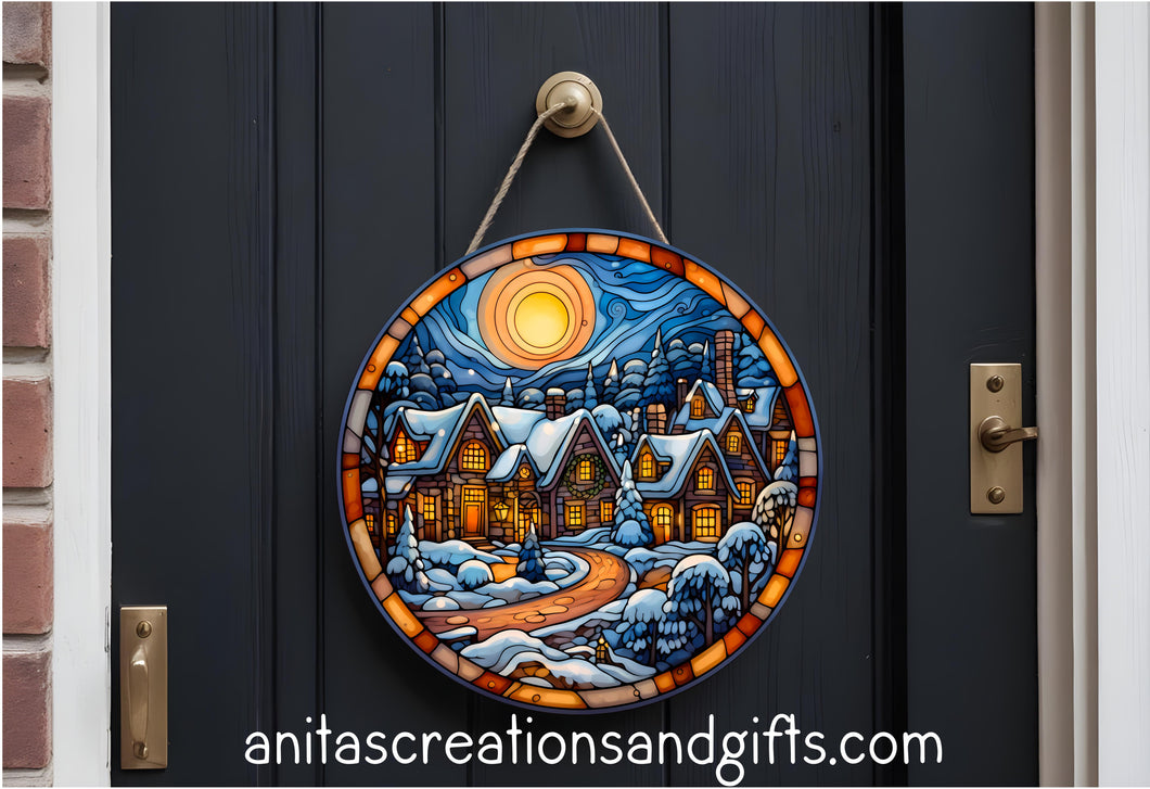 Winter Wonderland Door Round