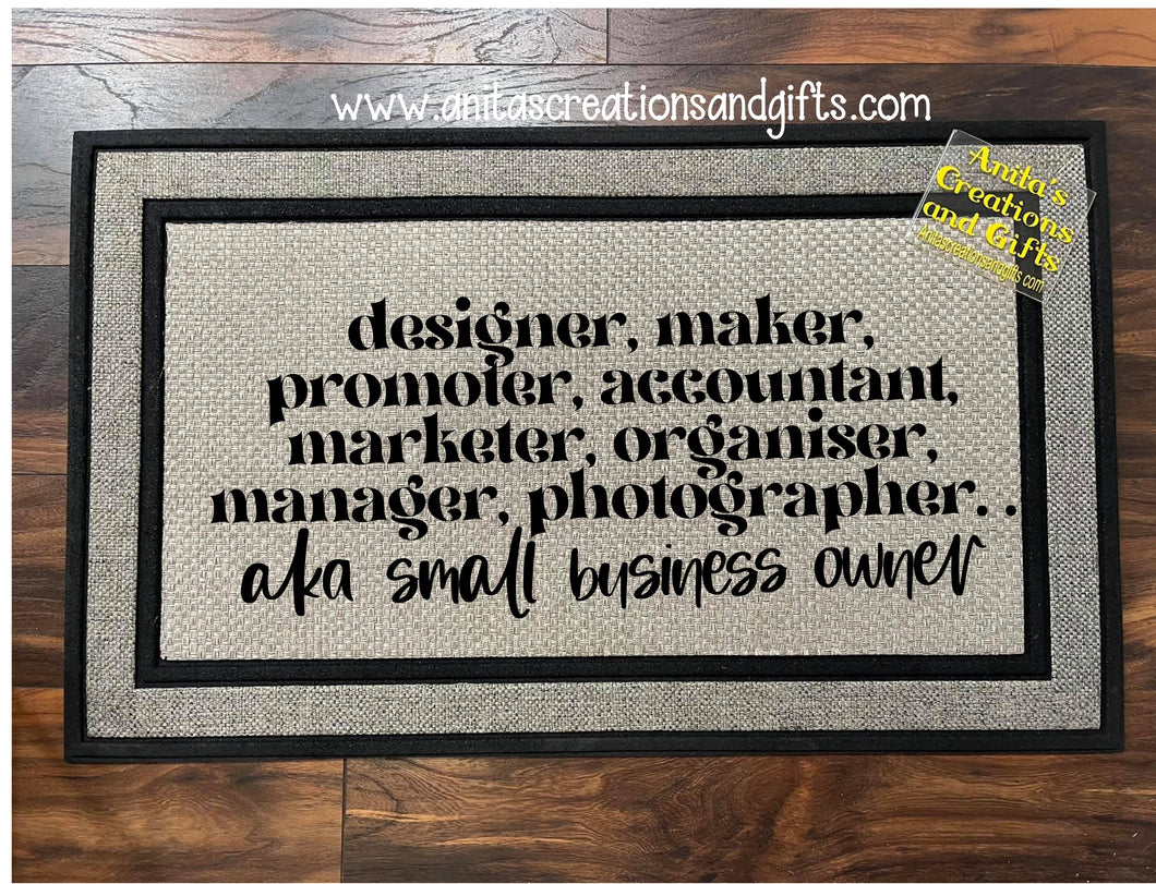 Door Mat Small Business Owner – Anita's Creations & Gifts