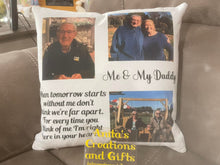 Load image into Gallery viewer, Pillow Cover - Personalized with photos and/or quote
