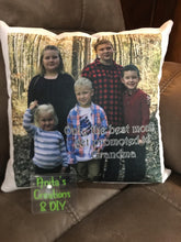 Load image into Gallery viewer, Pillow Cover - Personalized with photos and/or quote
