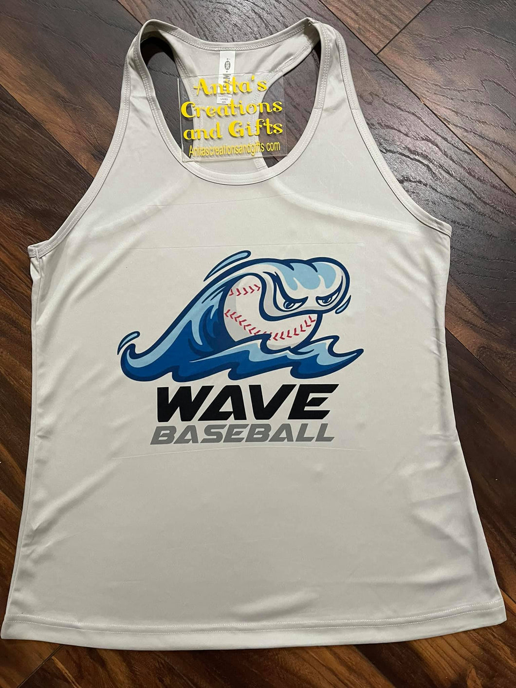 Ladies' Zone Performance Racerback - Wave Baseball - personalize with your team